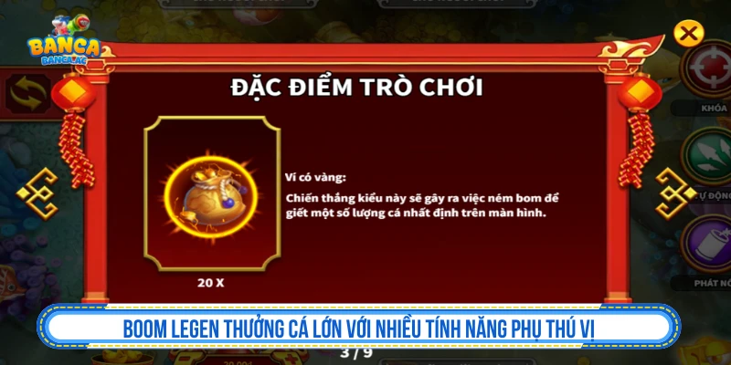 Bắn Cá Đổi Thưởng - Top Game Bắn Cá Đổi Thưởng Hấp Dẫn 2026 Boom Legen thưởng cá lớn với nhiều tính năng phụ thú vị