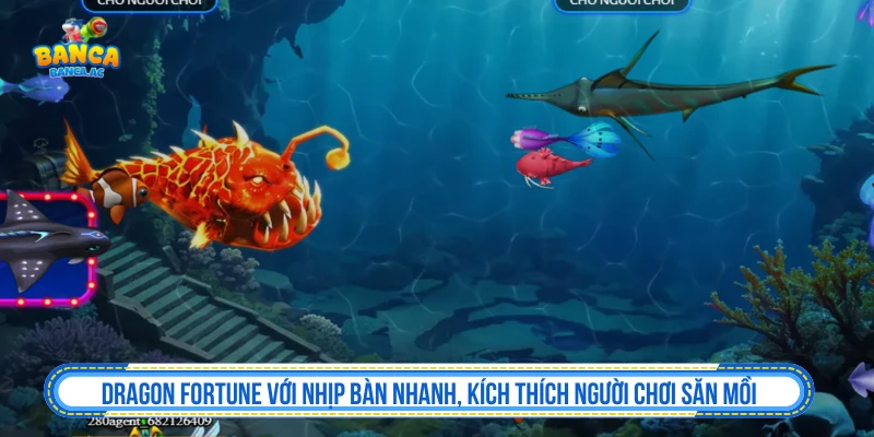 Bắn Cá Đổi Thưởng - Top Game Bắn Cá Đổi Thưởng Hấp Dẫn 2026 Dragon Fortune với nhịp bàn nhanh, kích thích người chơi săn mồi